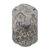 Welcome Sign, "Birdbath" Porch Decor, Resin Slate Plaque, Ready To Hang Decor