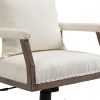 COOLMORE Computer Chair Office Chair Adjustable Swivel Chair Fabric Seat Home Study Chair